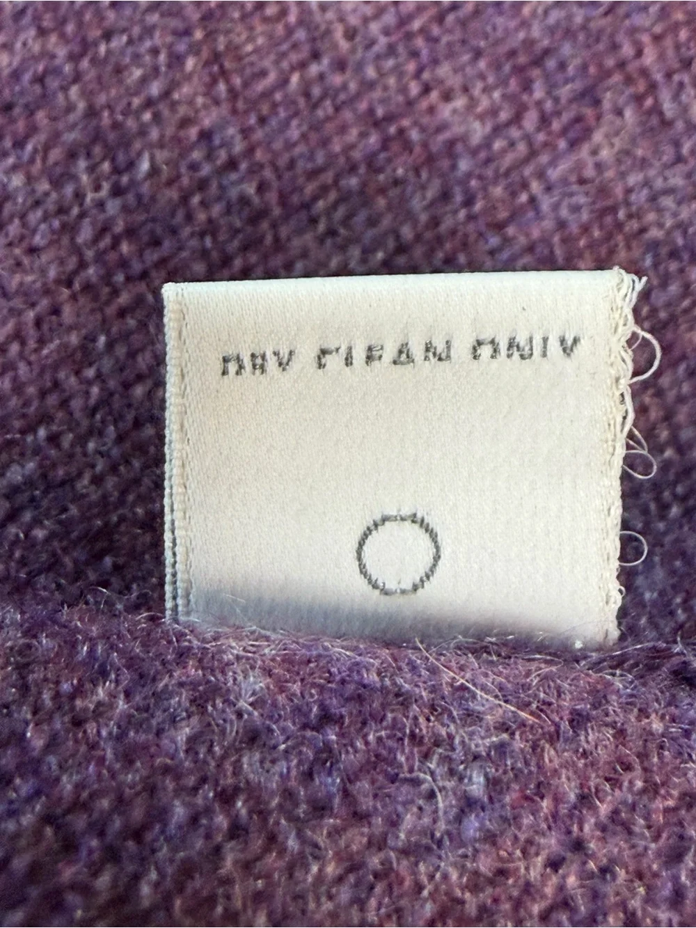 Neiman Marcus Nano Cashmere 100% Cashmere Quarter Zip Sweater Purple | Size M